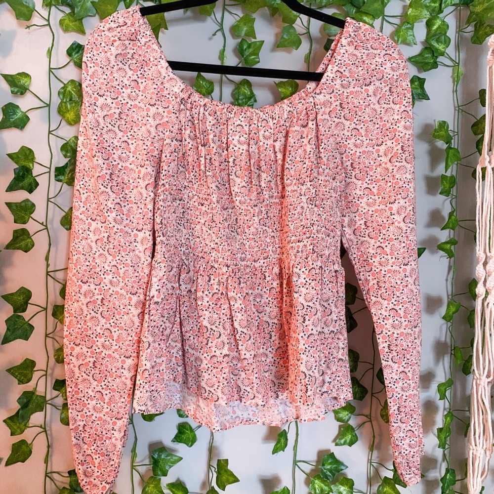 Floral peplum top